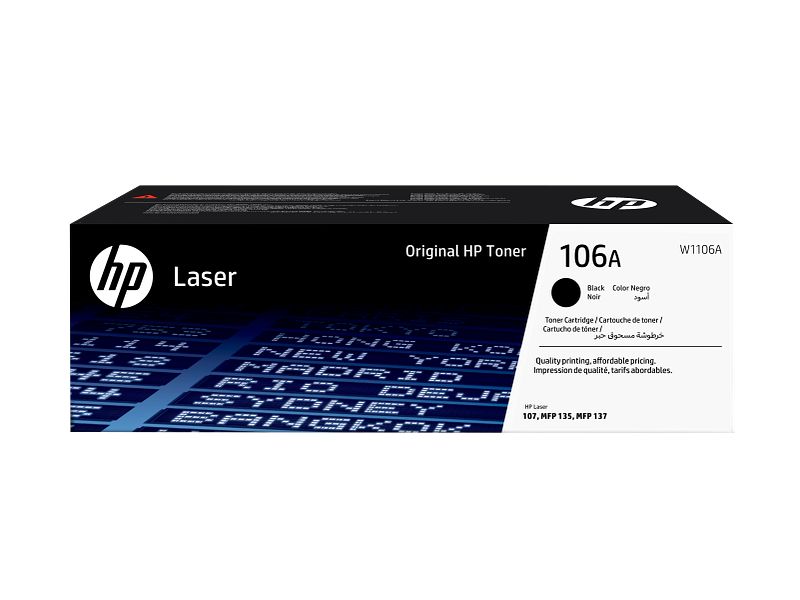 HP 106A Black Original Laser Toner Cartridge