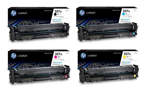 HP 207A Original LaserJet Toner Cartridge – Black, Cyan, Magenta, Yellow