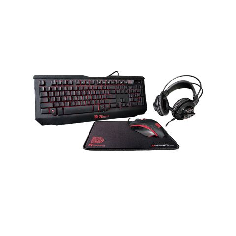 Thermaltake KNUCKER 4 in 1 Gaming Kit – Keyboard, Mouse, Headset, Mouse Pad