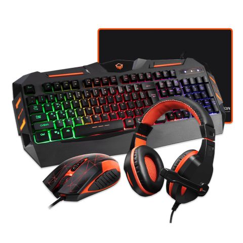 MeeTion C500 4 in 1 Gaming Kit – Keyboard, Mouse, Headset, Mouse Pad