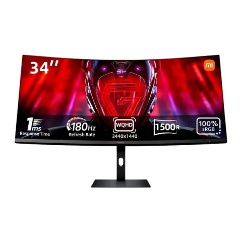 Xiaomi 34" G34WQi Curved Gaming Monitor 2026 – 180Hz WQHD Display
